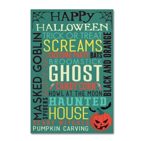 Lantern Press 'Halloween' Canvas Art,30x47